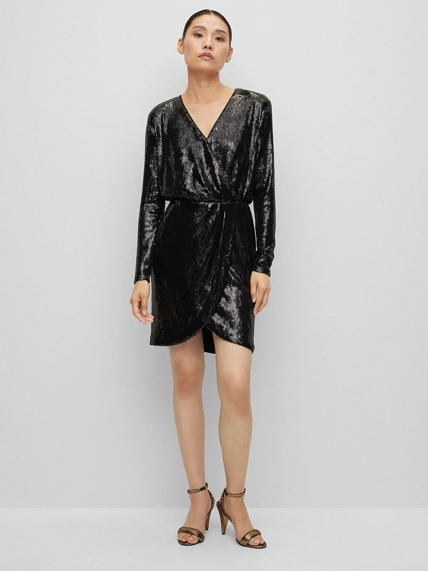 BOSS | Cocktailkleid EPALETTA | schwarz